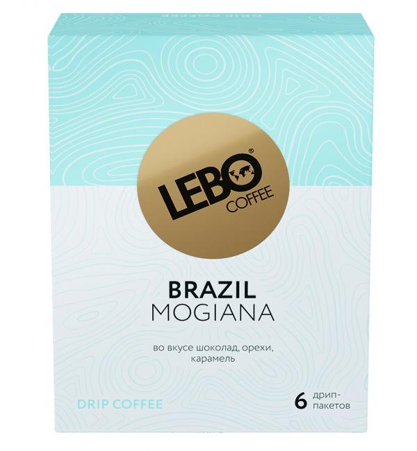Кофе молотый в дрип-пакете Lebo Brazil Mogiana 63г (6шт)