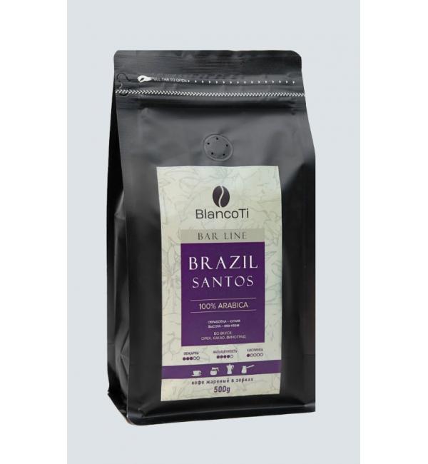 Кофе зерновой BLANCOTI COFFEE Brazil Santos 500г