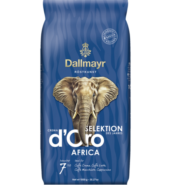 Кофе зерновой Dallmayr Crema D'Oro Africa Выбор года 2024 1кг