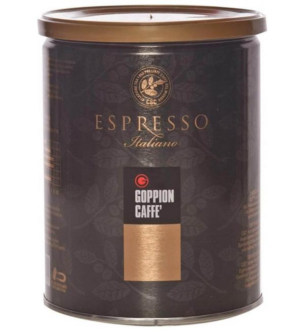 Кофе молотый Goppion Caffe Espresso Italiano CSC (Железная банка) 250г