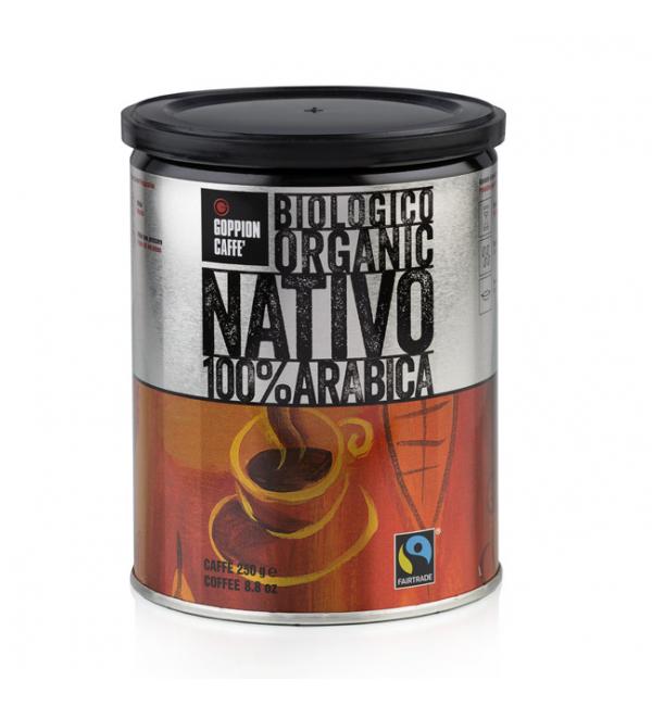 Кофе молотый Goppion Caffe Nativo Bio Organic (Железная банка) 250г