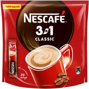 Кофе растворимый 3 в 1 Nescafe Classic 145г