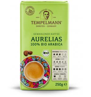 Кофе молотый Tempelmann Aurelias 100% Bio Arabica 250г