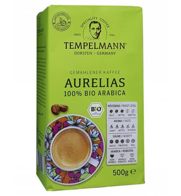 Кофе молотый Tempelmann Aurelias 100% Bio Arabica 500г