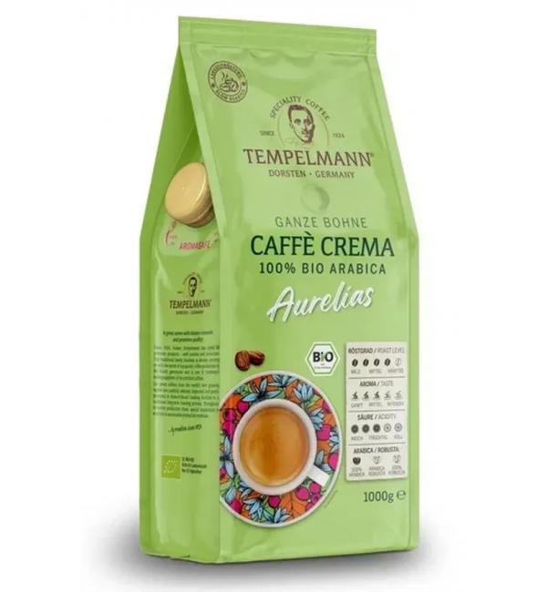 Кофе зерновой Tempelmann Aurelias Caffe Crema 100% Bio Arabica 1кг