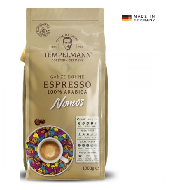 Кофе зерновой Tempelmann Nomos Espresso 100% Arabica 1кг
