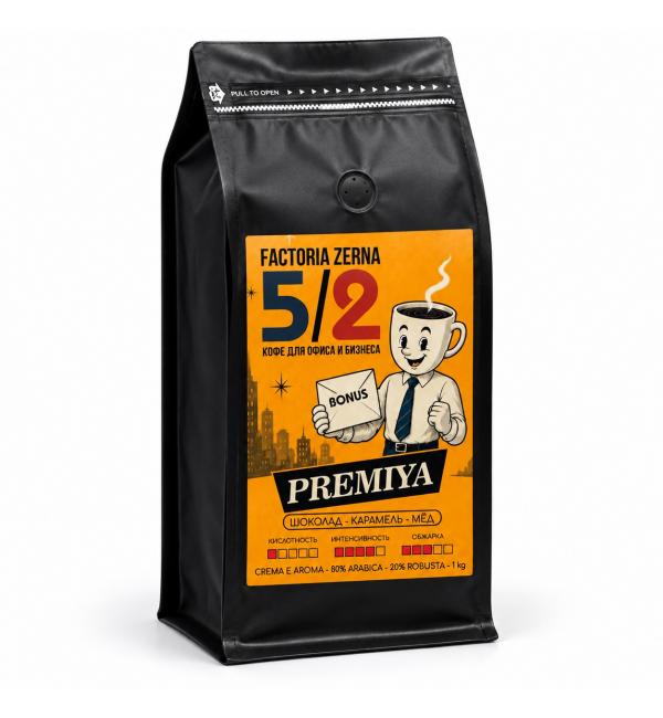 Кофе зерновой Zerna Premiya 80/20 1кг