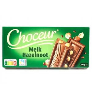 Шоколад Choceur Milk Hazelnut 200г