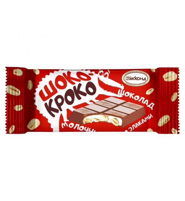 Шоколад молочный Шоко-Кроко со злаками 23г