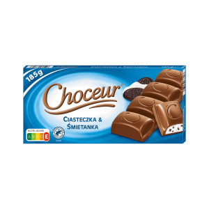Шоколад Choceur Ciasteczka śmietana 185г