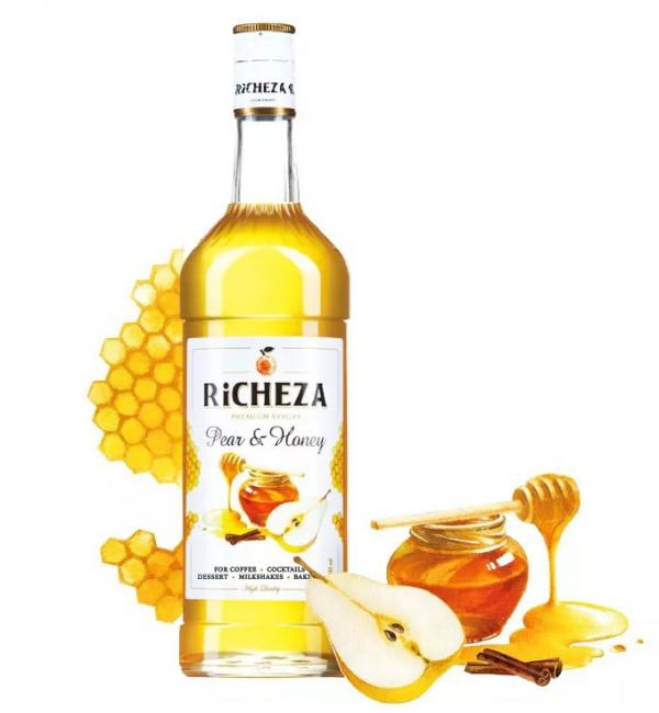 Сироп RiCHEZA Груша и Мед 1л