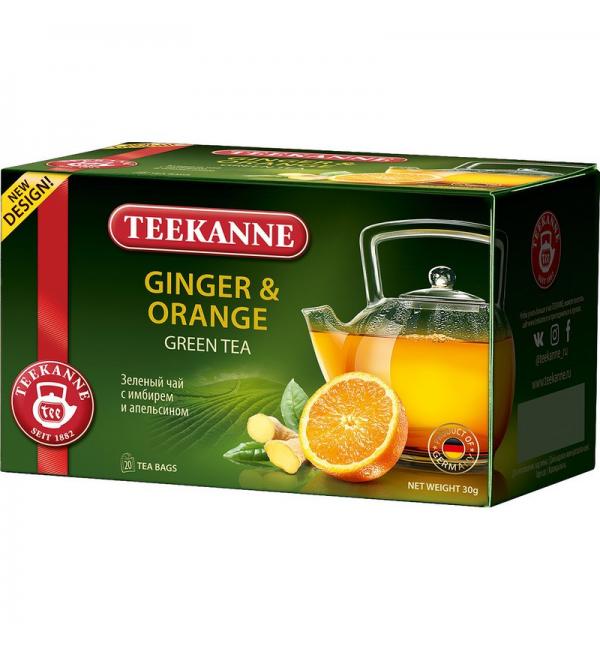Чай зеленый Teekanne Ginger Orange 30г (20 пак.)