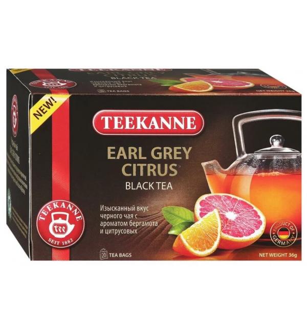 Чай черный Teekanne Earl Grey Citrus 40г (20 пак.)