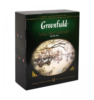 Чай черный Greenfield Earl Grey Fantasy 200г (100 пак.)