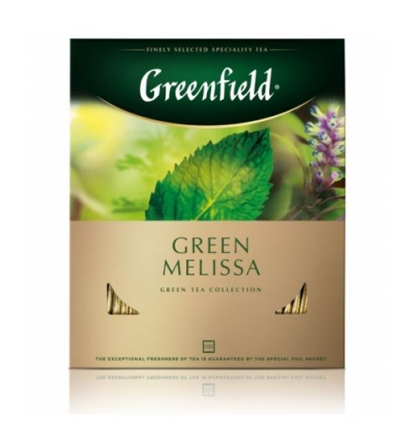 Чай зеленый Greenfield Green Melissa 150г (100 пак.)