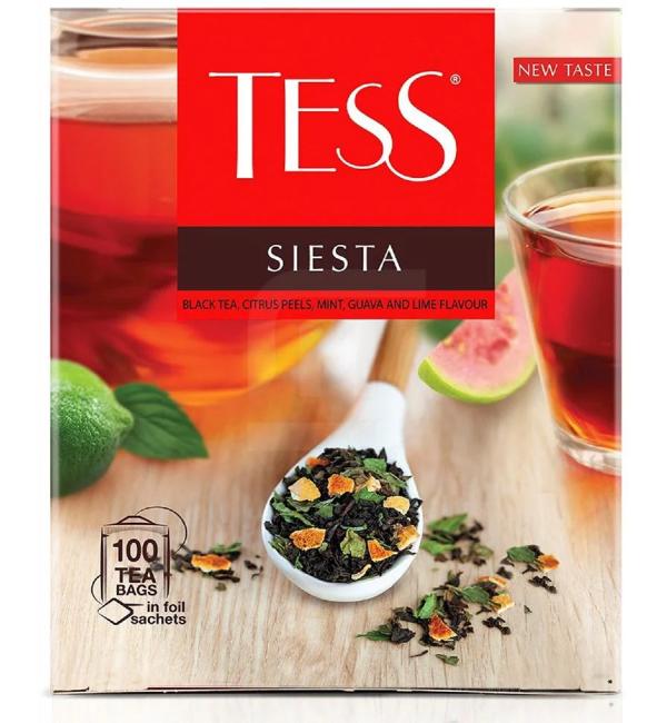 Чай черный Tess Siesta 150г (100 пак.)