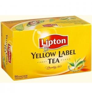 Чай черный Lipton Yellow Label 100г (50 пак.)