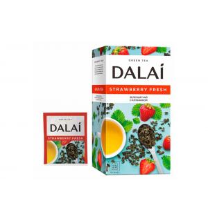 Чай зеленый Dalai Strawberry Fresh 37,5г (25пак.)