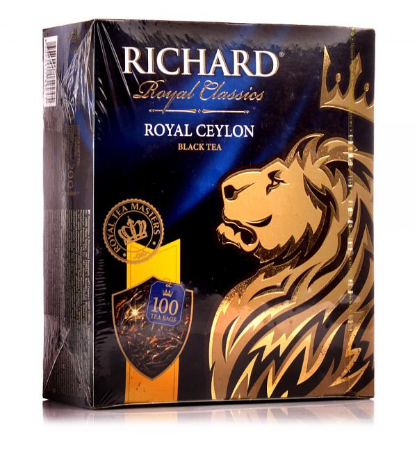 Чай черный Richard Royal Ceylon 200г (100пак.)