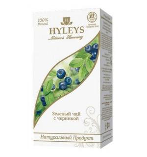 Чай зеленый HYLEYS Гармония Природы "С черникой" 37,5г (25пак.)