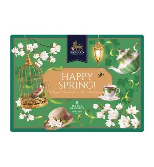 Чайный набор Richard Royal Postcards Tea Assortment  Happy Spring 15,4г (8 пак.)