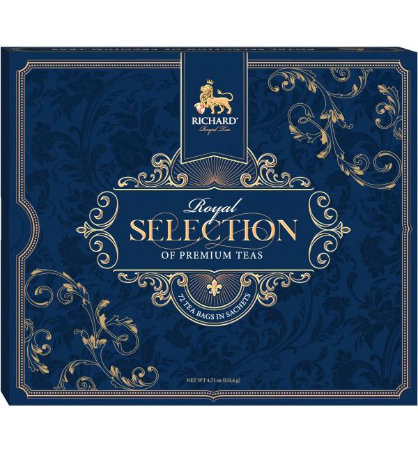 Чай черный и зеленый Richard Royal Selection of Premium teas 133,6г (72 пак.)