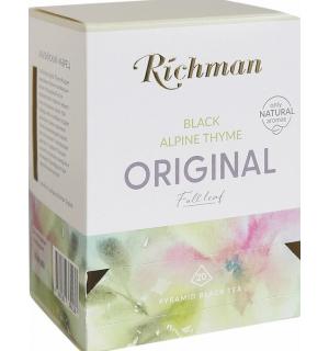 Чай черный Richman Black Alpine Thyme 40г (20 пак.)