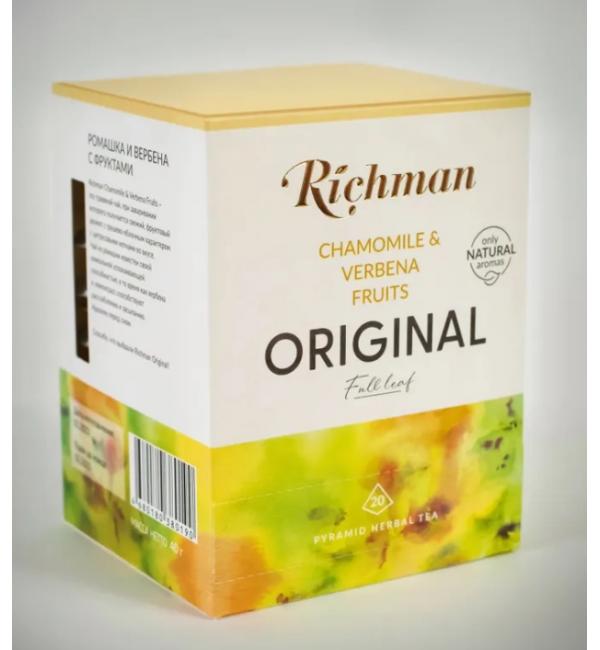 Чай травяной Richman Chamomile Verbena Fruits 40г (20 пак.)