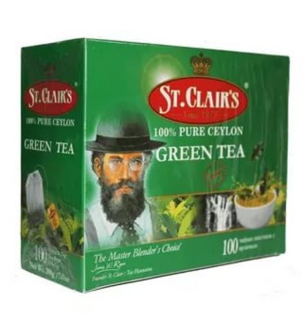 Чай зеленый St.Clairs 200г (100 пак.)