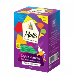Чай черный Matis Ceylon Paradise O.P.A. 100г