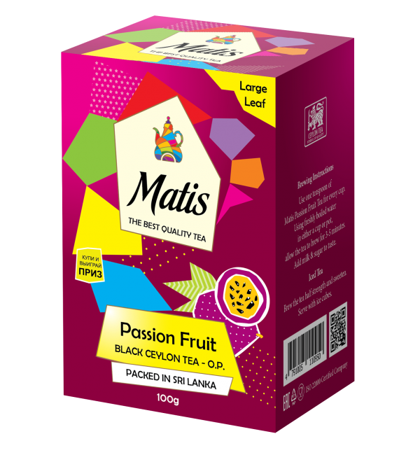 Чай черный Matis Passion Fruit 100г