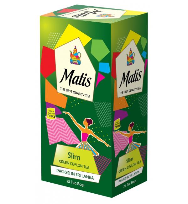 Чай зеленый Matis Slim 50г (25 пак.)