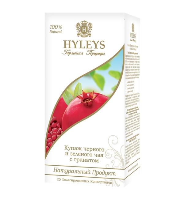 Чай черный и зеленый HYLEYS  Гармония Природы "С гранатом" 37,5г (25пак.)