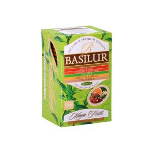 Чай черный и зеленый Basilur Magic friut Assorted 24г (25 пак.)