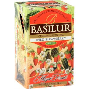 Чай зеленый Basilur Magic Fruits Wild Strawberry 24г (25 пак.)