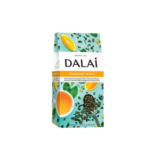 Чай зеленый Dalai Orange Mint 100г