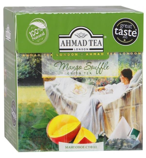 Чай зеленый Ahmad Tea Mango Souffle 36г (20пак.)