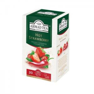 Чай Травяной Ahmad Tea Hot Strawberry 36г (20 пак.)