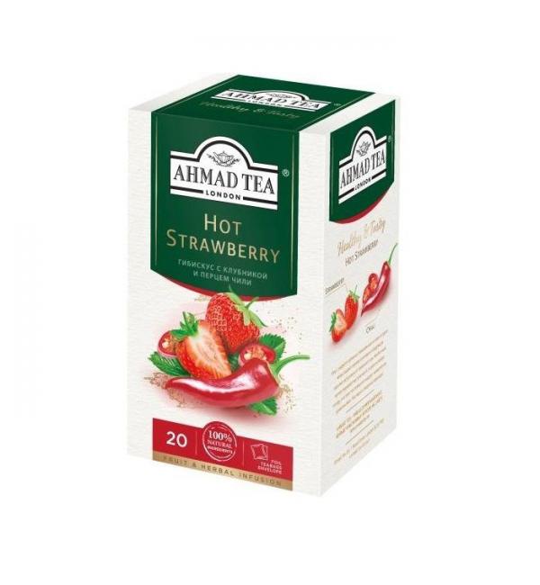 Чай Травяной Ahmad Tea Hot Strawberry 36г (20 пак.)