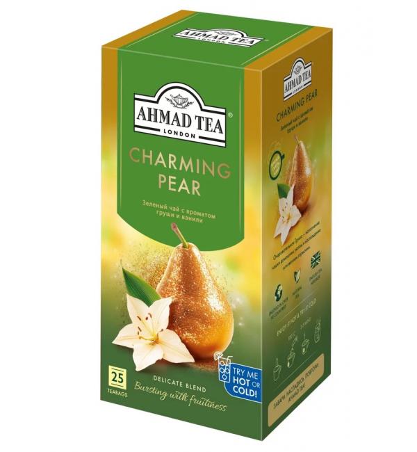 Чай зеленый Ahmad Tea Charming Pear 37,5г (25 пак.)
