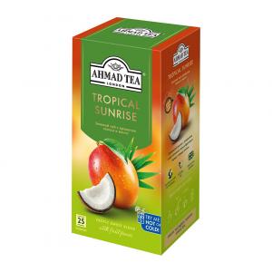 Чай зеленый Ahmad Tea Tropical Sunrise 37,5г (25 пак.)