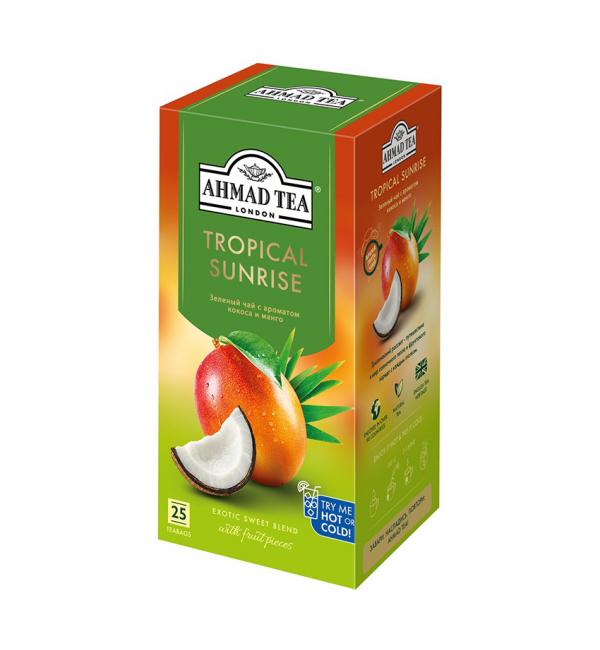 Чай зеленый Ahmad Tea Tropical Sunrise 37,5г (25 пак.)