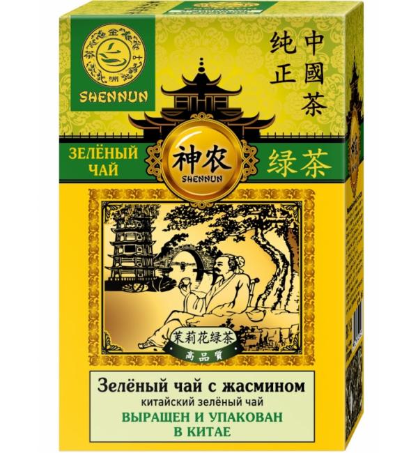 Чай зеленый Shennun Жасмин 100г
