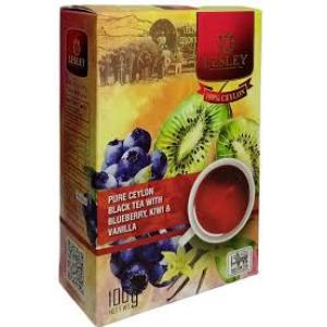 Чай чёрный Lesley Blueberry, Kiwi & Vanilla 100г
