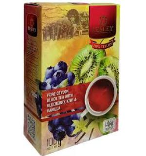 Чай чёрный Lesley Blueberry, Kiwi & Vanilla 100г