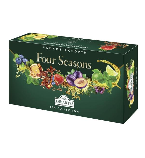Чай черный и зеленый Ahmad Tea Four Seasons Tea Collection 160г (90 пак.)