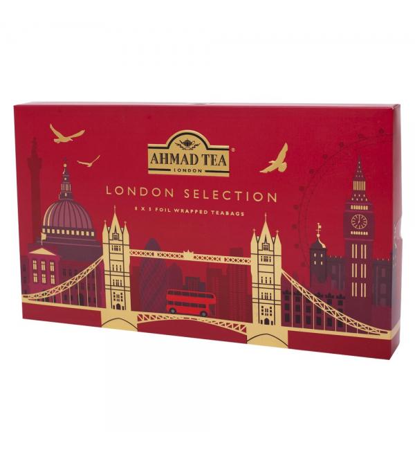 Чай черный и зеленый Ahmad Tea London Selection 80г (40 пак.)