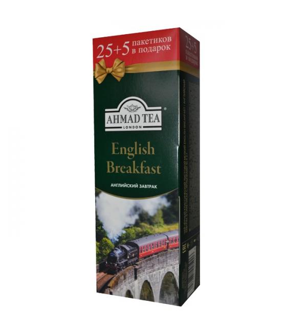 Чай черный Ahmad Tea English Breakfast 60г (25+5 пак.)