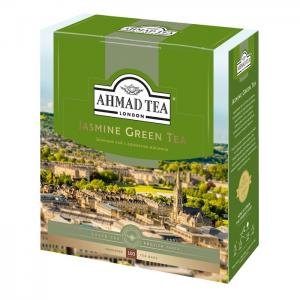 Чай зеленый Ahmad Tea Jasmine Green Tea Enveloped 200г (100 пак.)