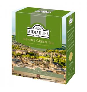 Чай зеленый Ahmad Tea Jasmine Green Tea Enveloped 200г (100 пак.)